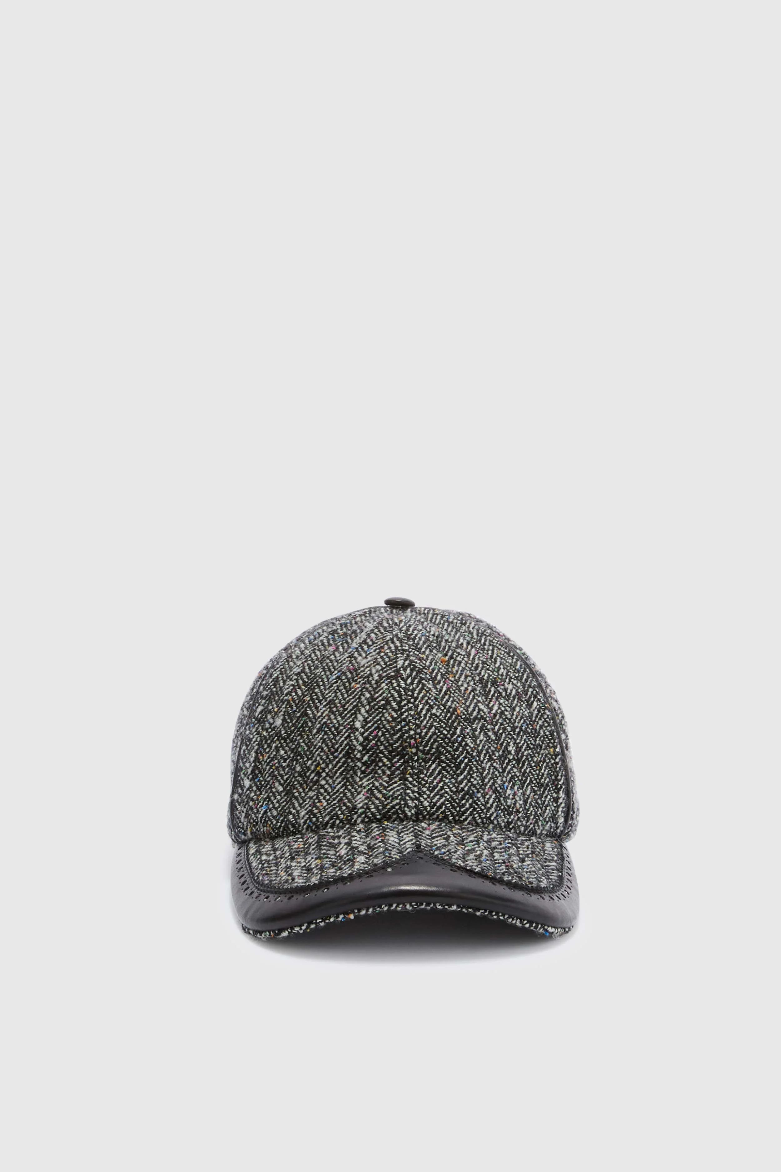 Baseball Cap in Virgin Wool Blend with Resca Jacquard Pattern - Image 3