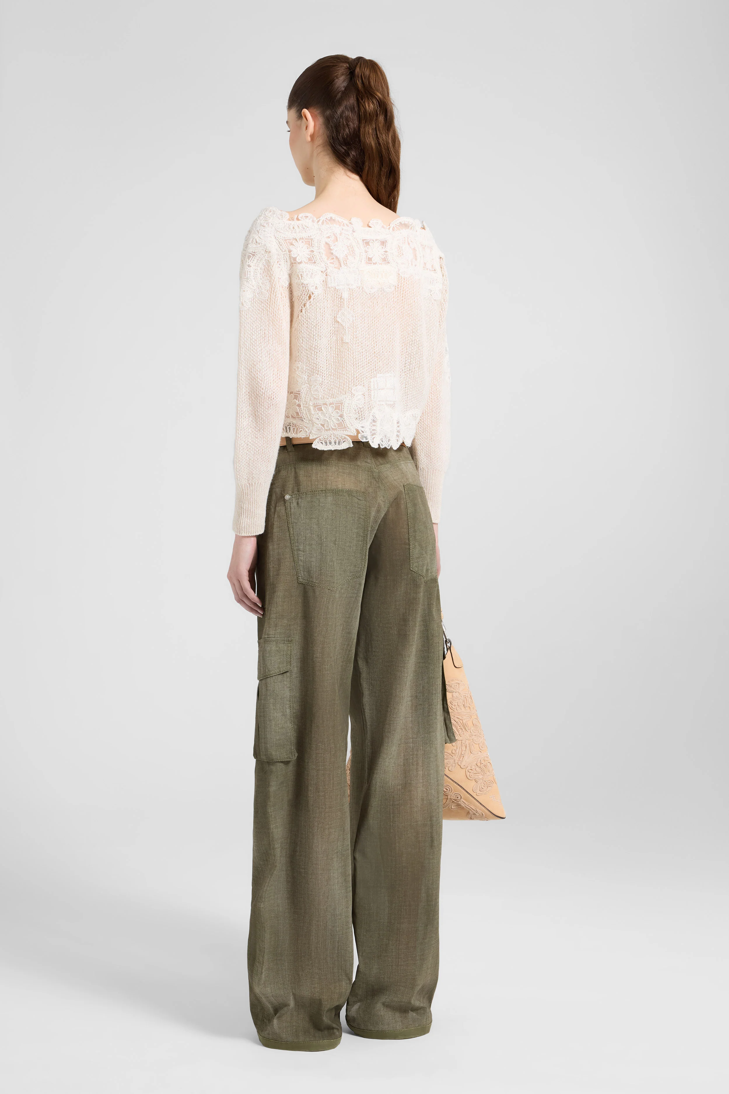 Cargo trousers in jeans-print marocain - Image 5