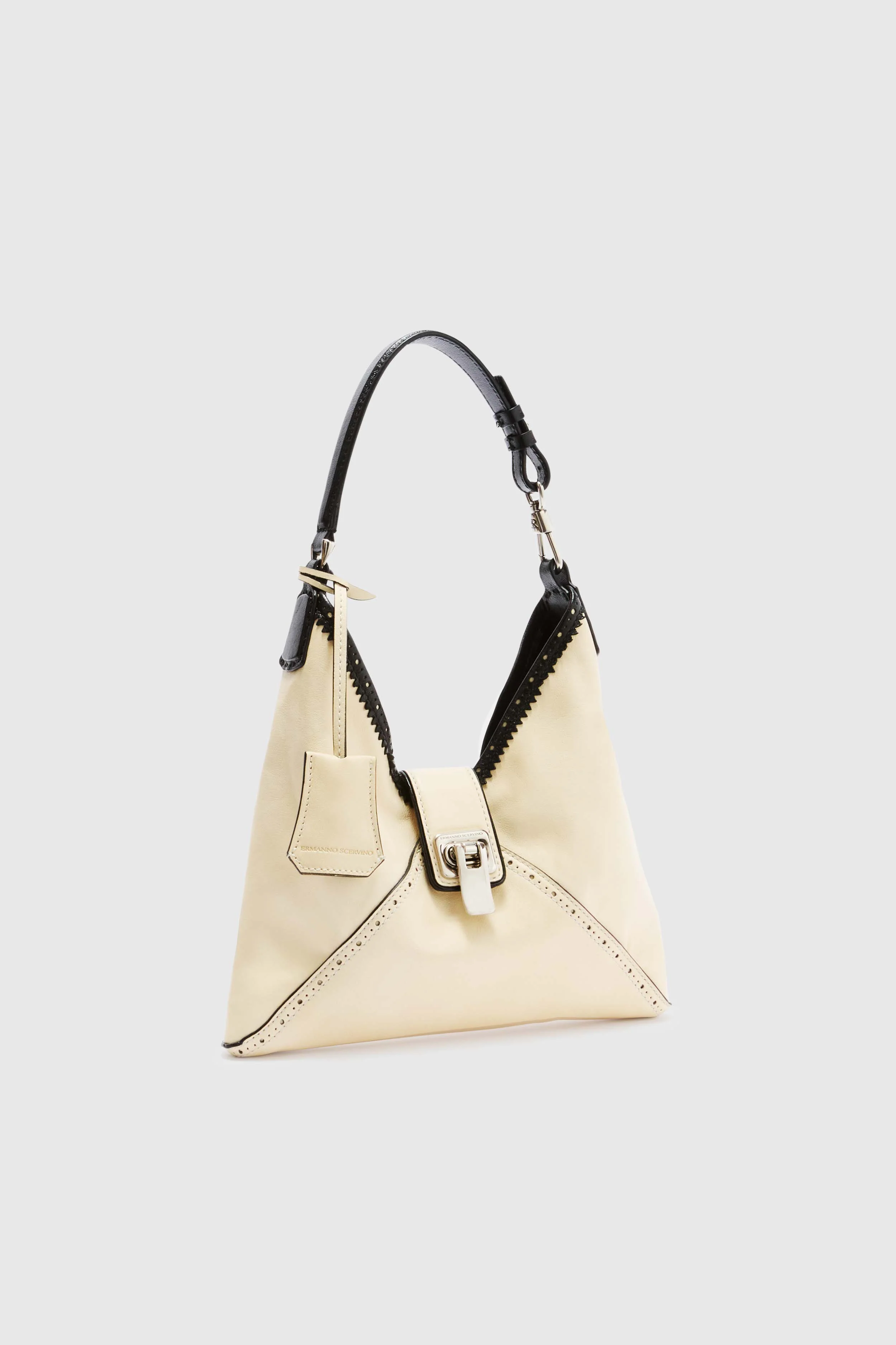 Clio – Mini Hobo Bag in Bicolour Vintage Sheepskin Leather - Image 3