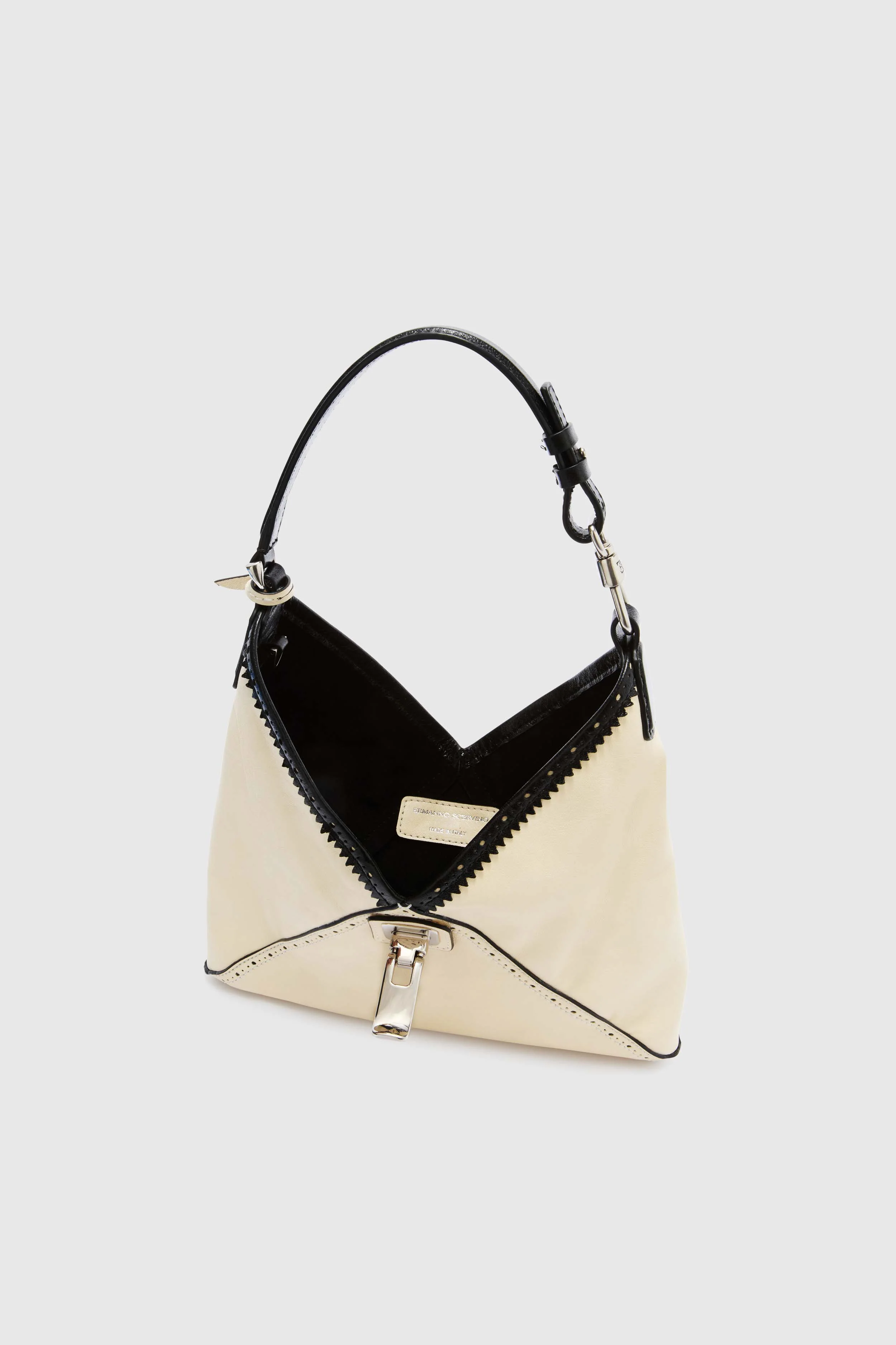 Clio – Mini Hobo Bag in Bicolour Vintage Sheepskin Leather - Image 5