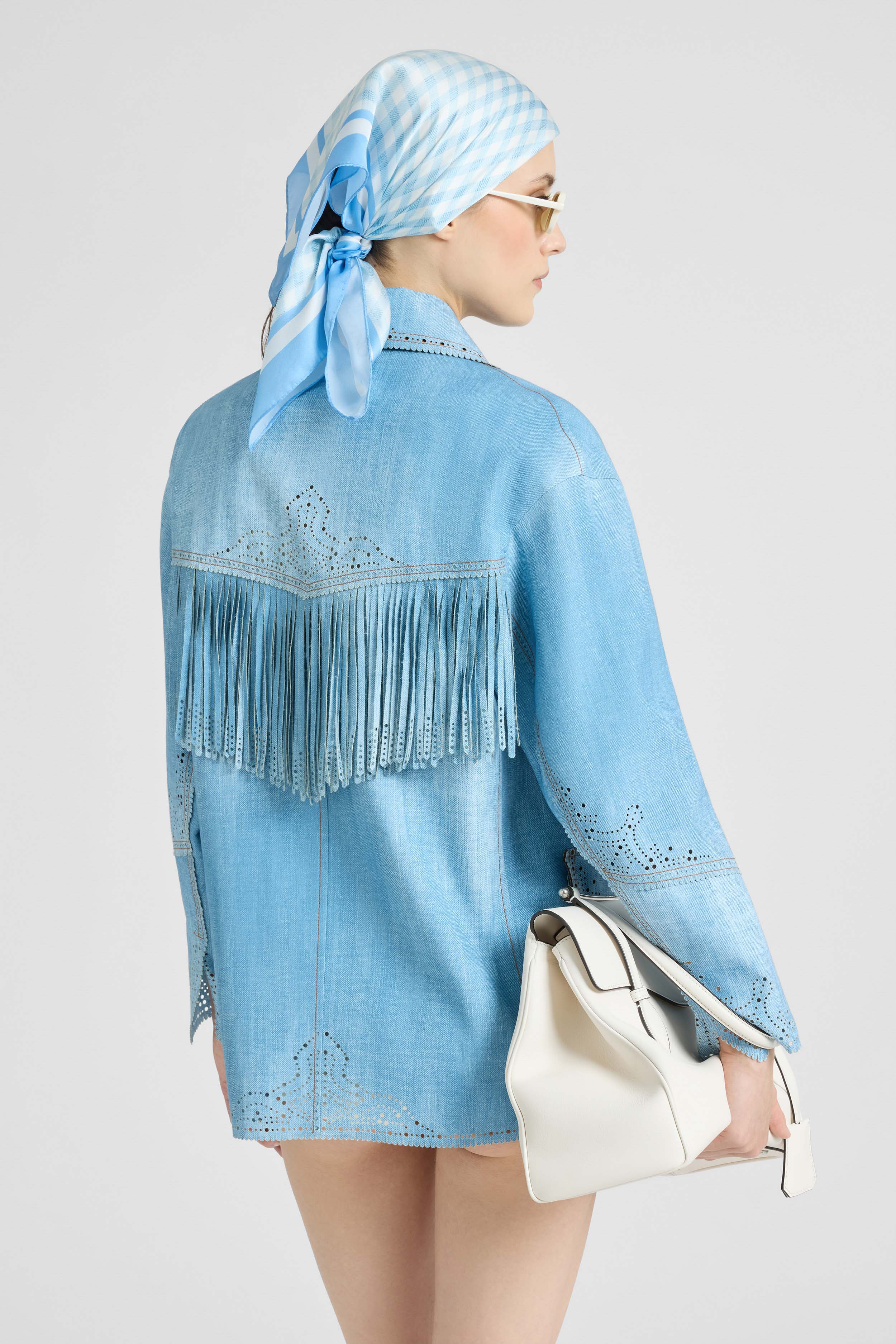 Jeans print marocain jacket - Image 4