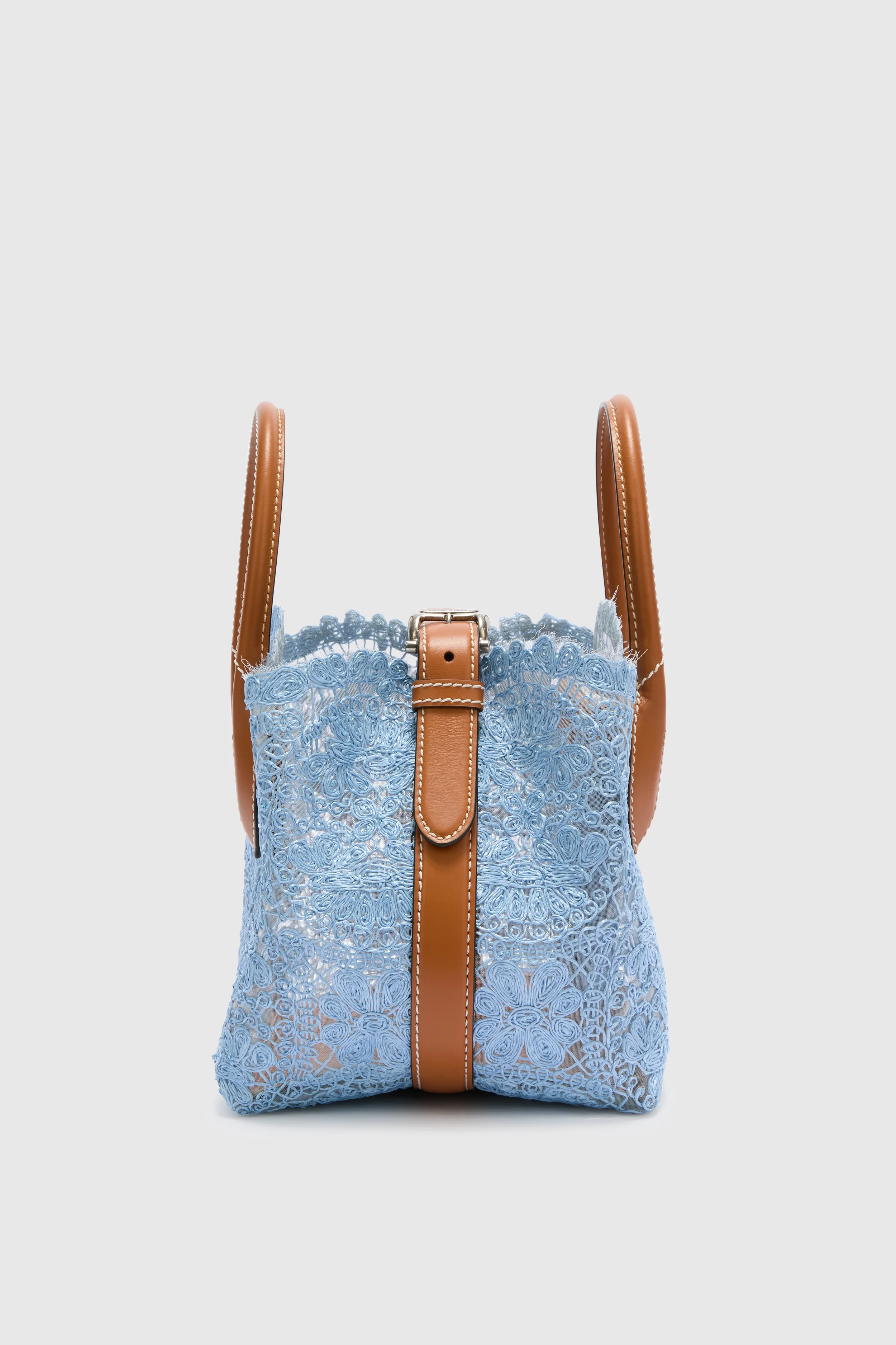 Mini Margot blue in raffia lace maiolica - Image 4