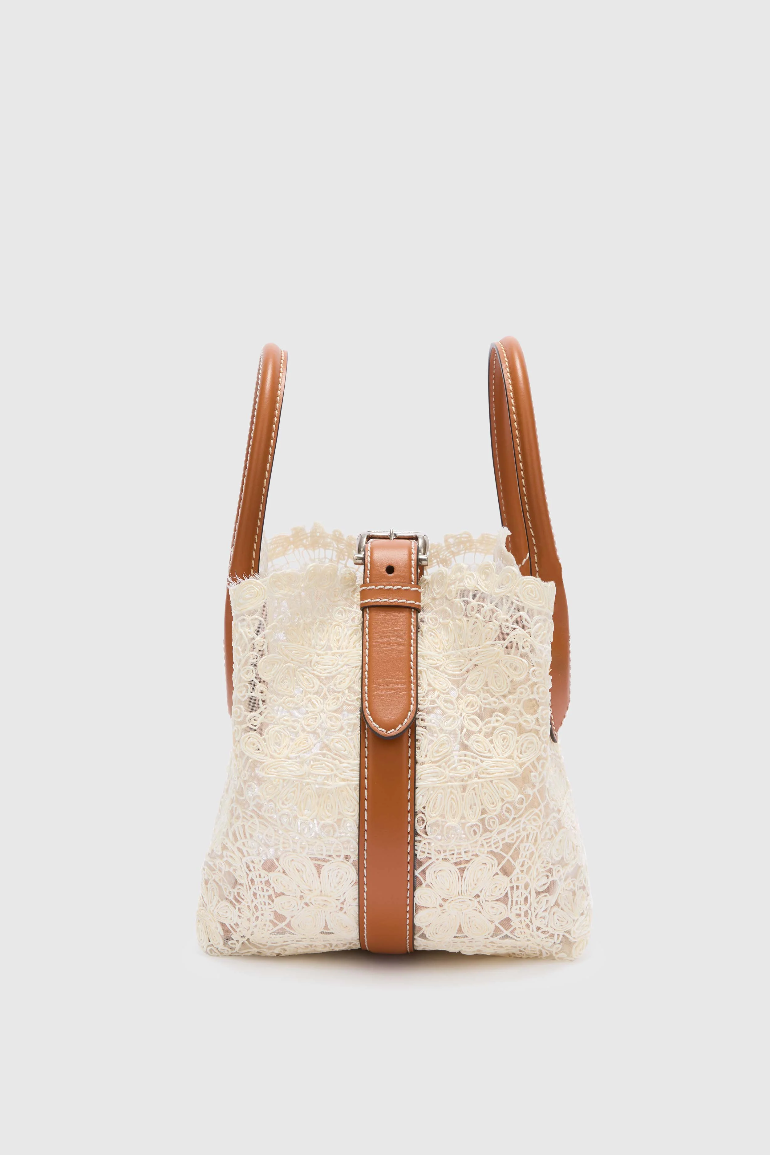 Mini Margot white in raffia lace maiolica - Image 4
