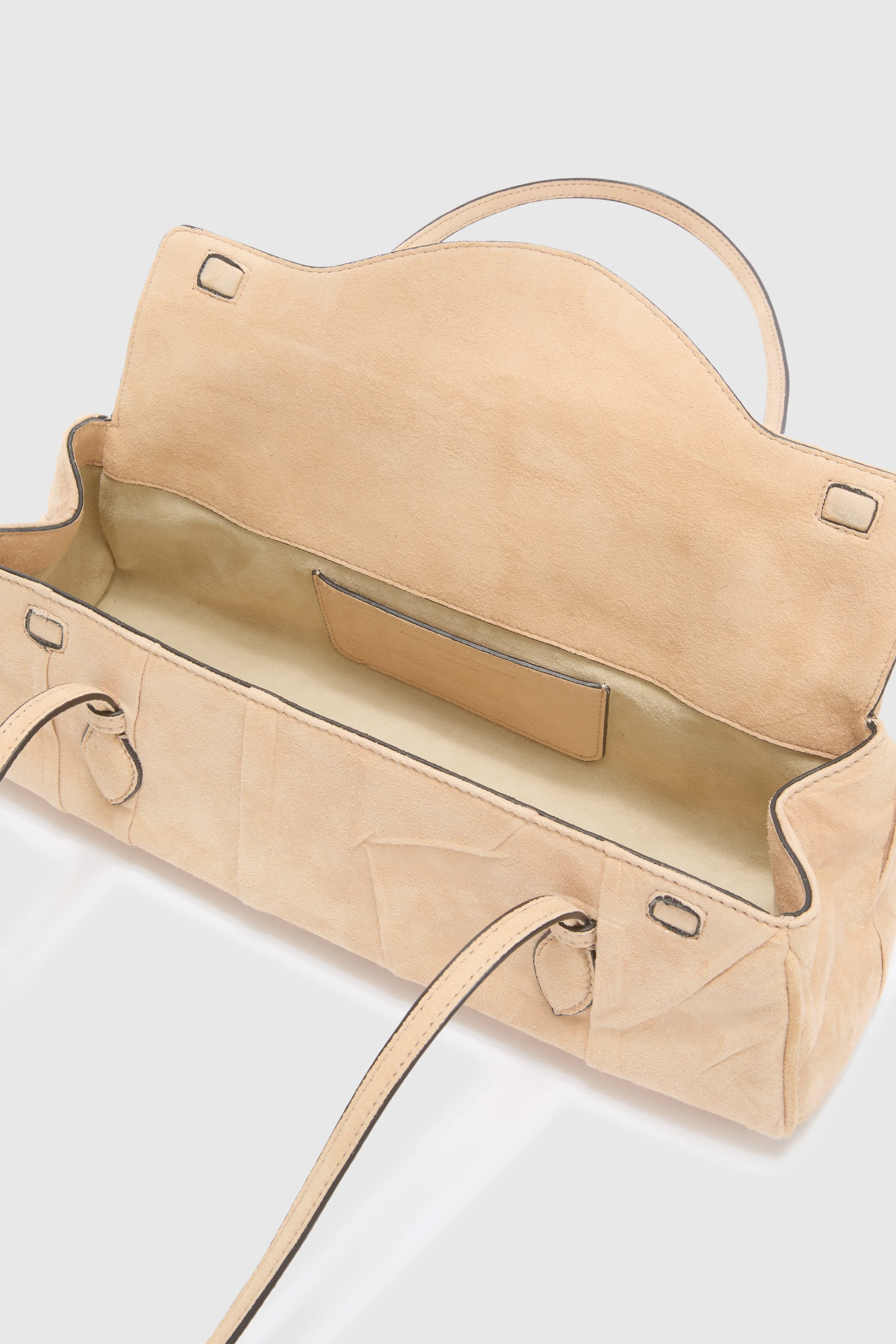 Mini Music in hand-pleated suede - Image 5