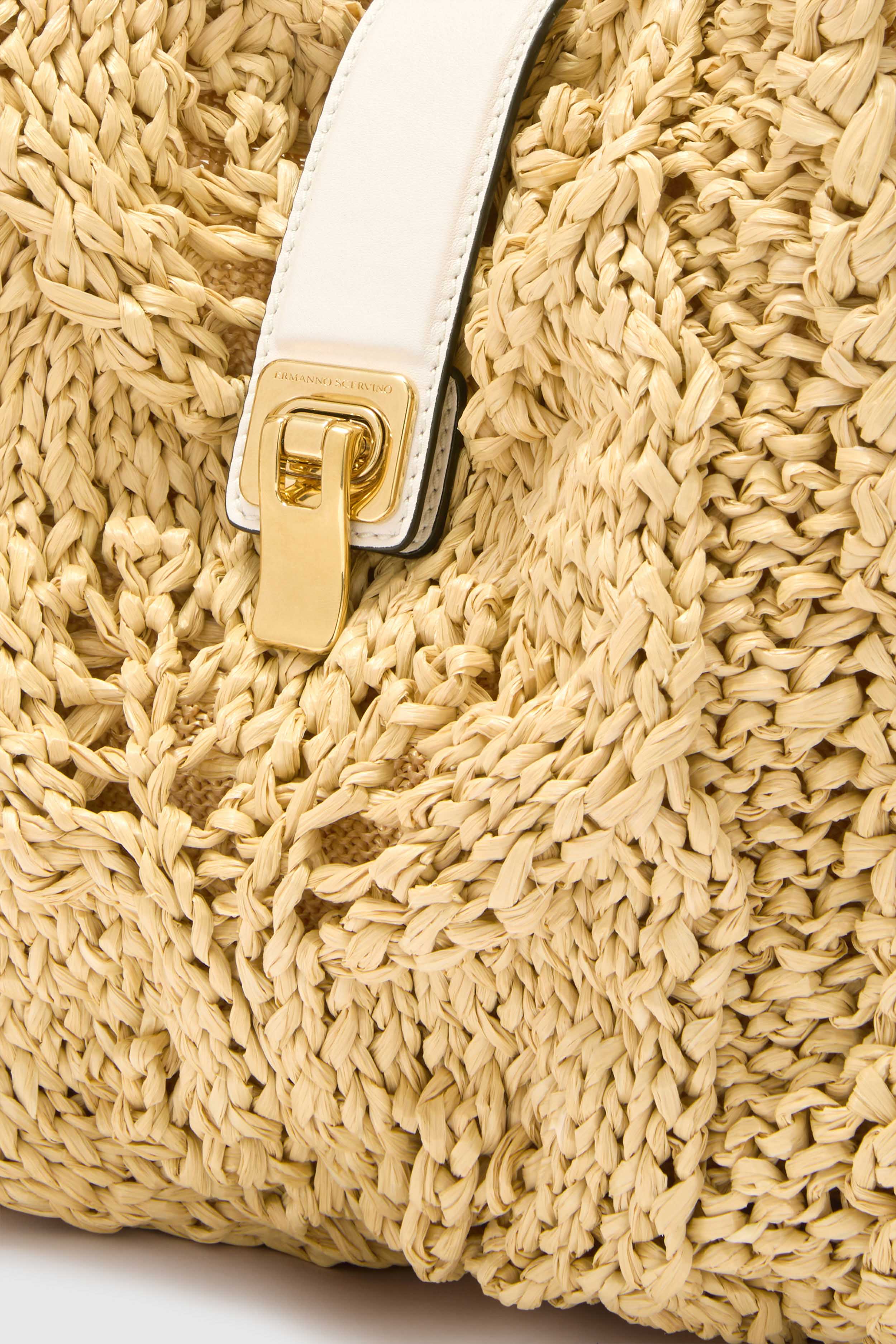Natural Raffia Clio Bag - Image 4