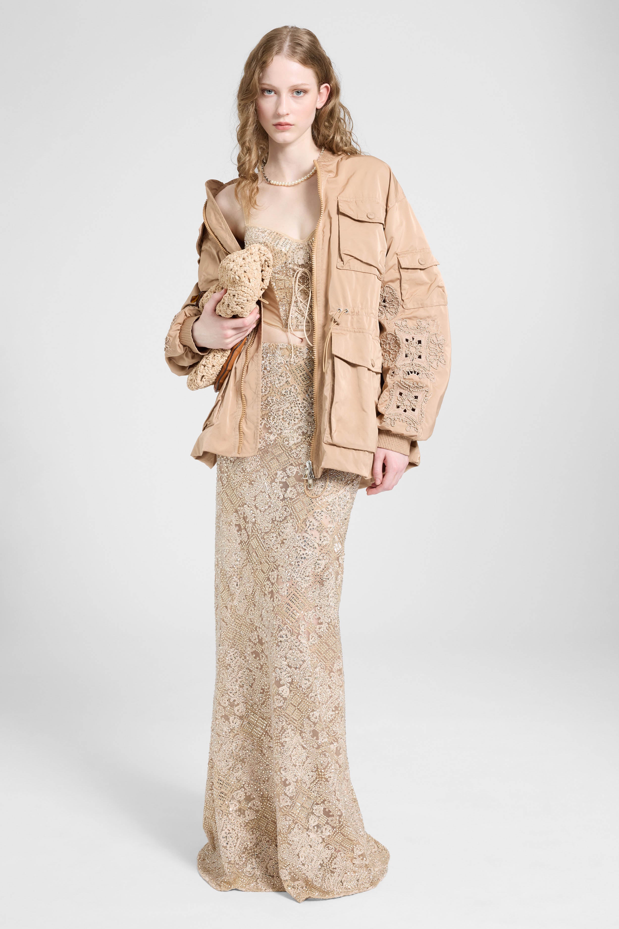 Oversized technical fabric parka - Image 3
