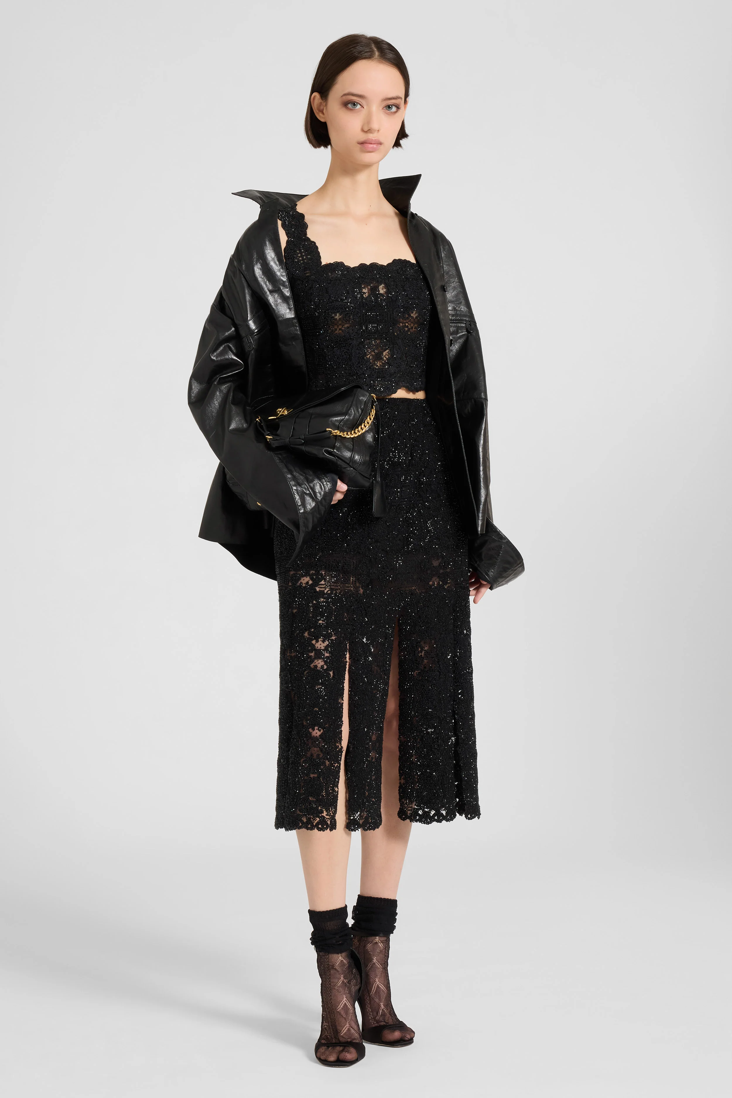Tile lace top with crystals - Image 2