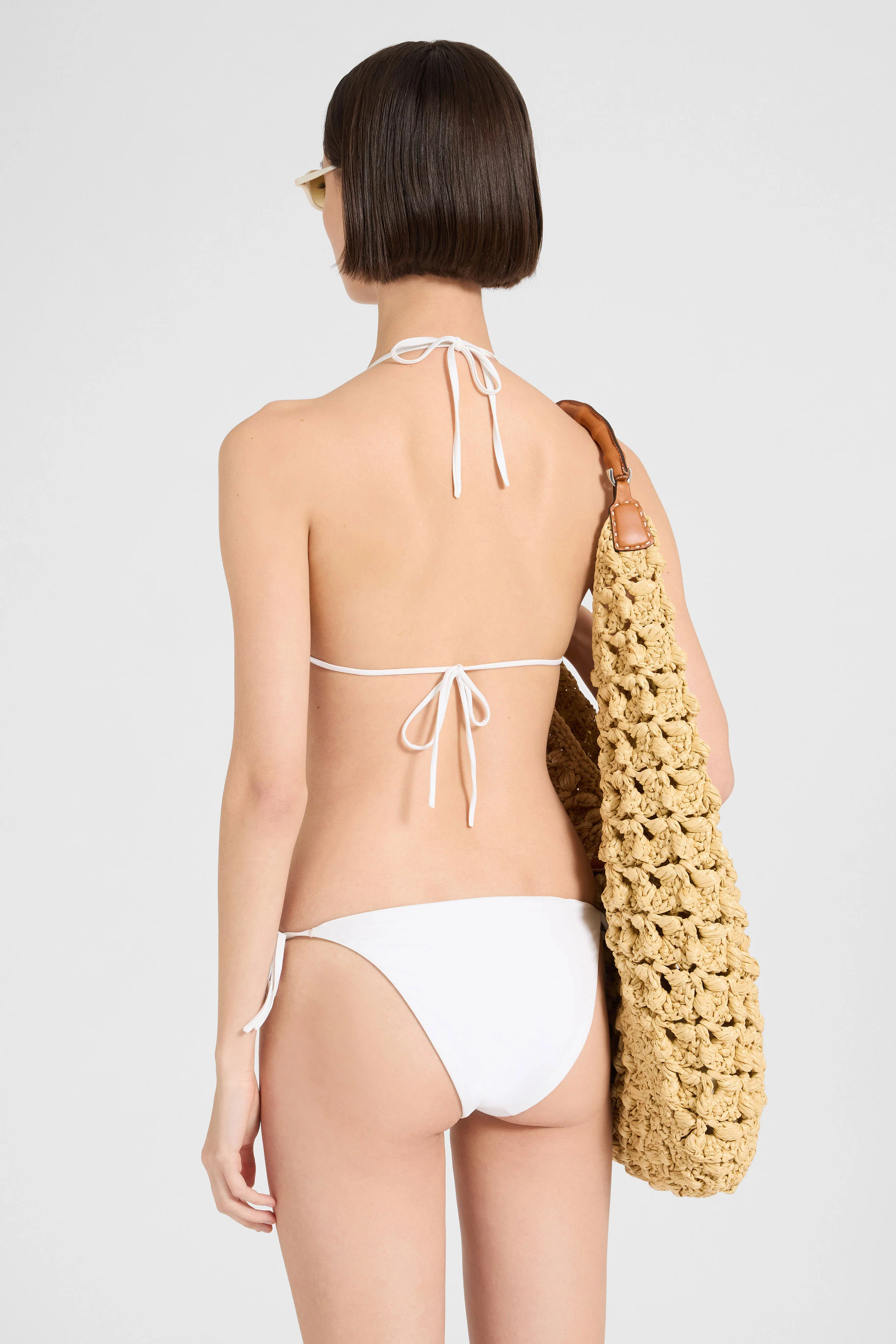 Triangle bikini with macramé lace - Image 5